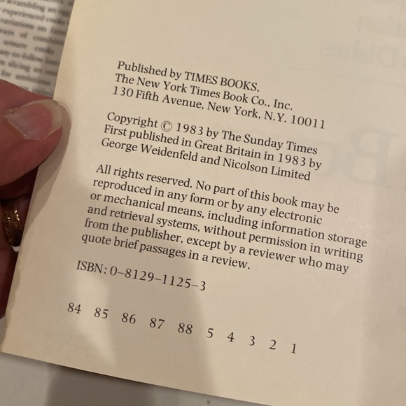 “Arabella Boxer’s Book of Elegant Cooking & Entertaining,” oversized Hardcover - Picture 4 of 4